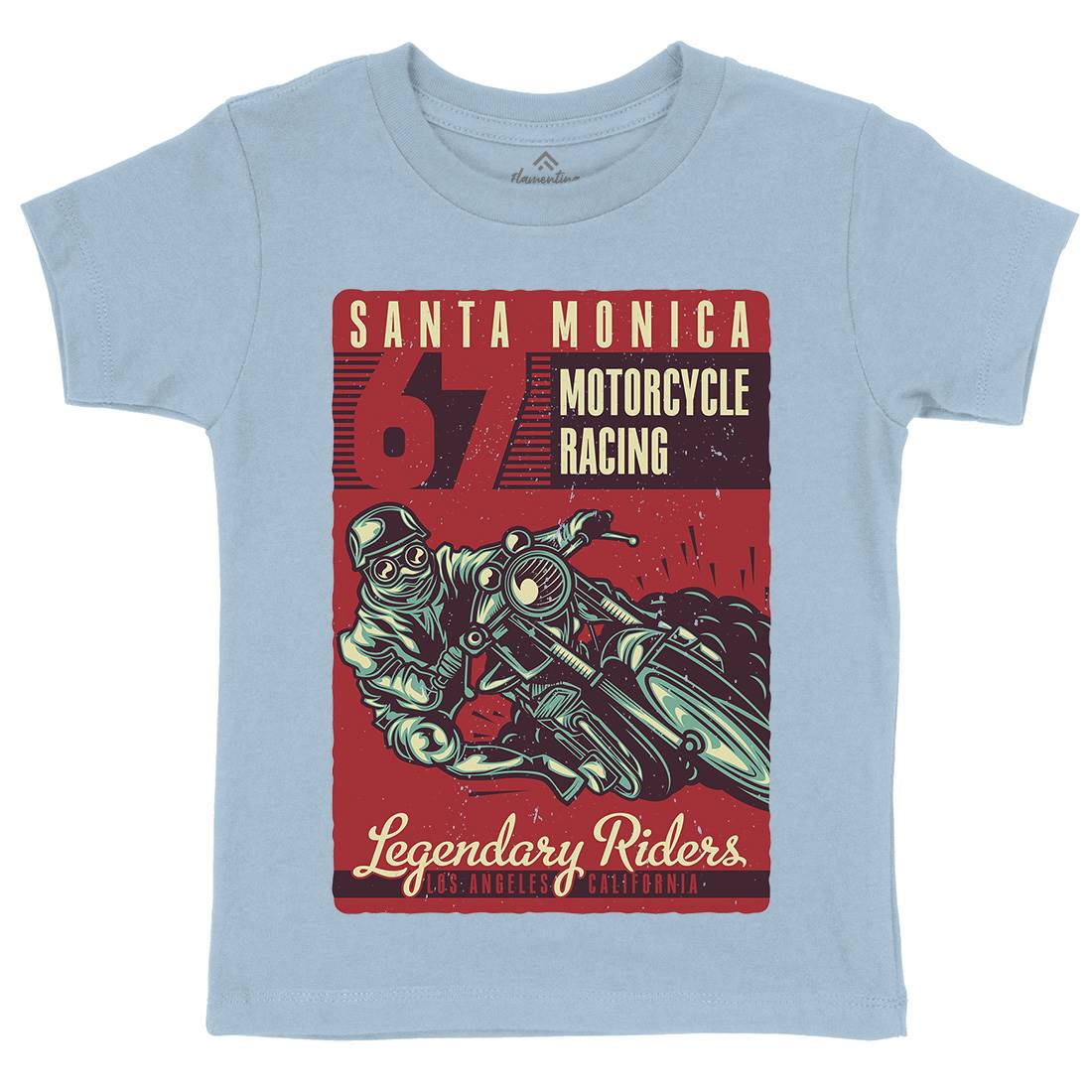 Motor Kids Organic Crew Neck T-Shirt Motorcycles B139