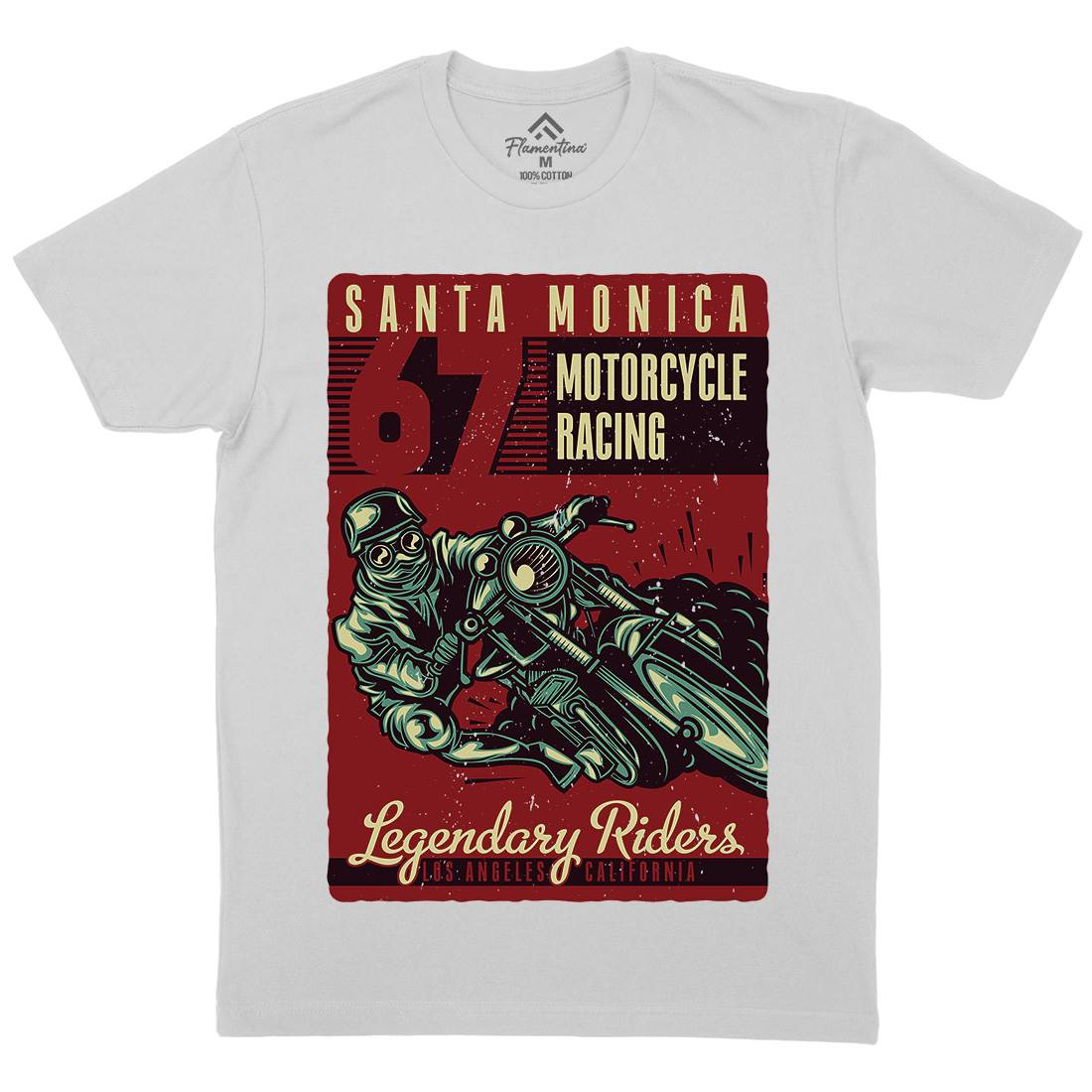 Motor Mens Crew Neck T-Shirt Motorcycles B139