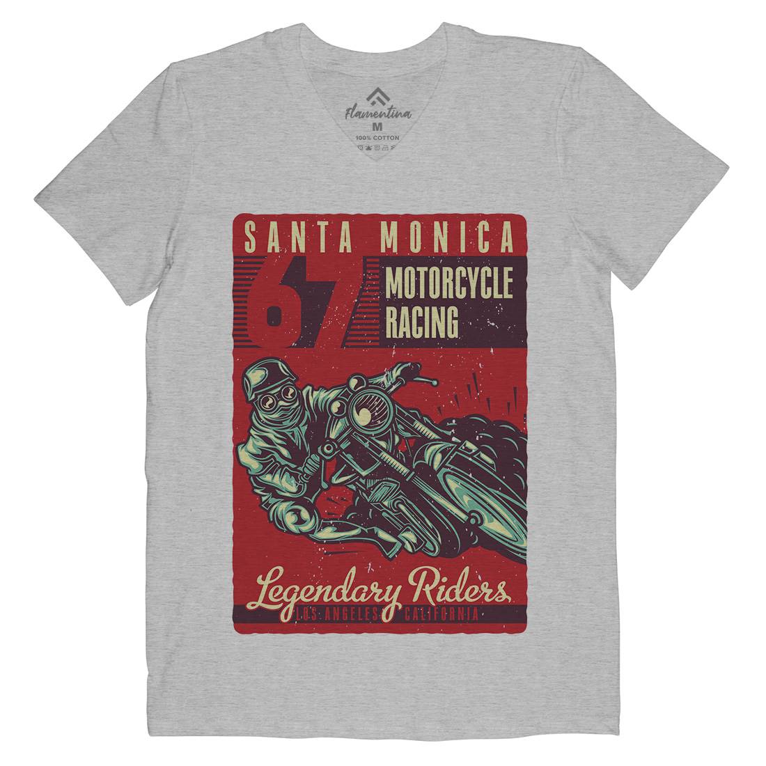 Motor Mens V-Neck T-Shirt Motorcycles B139