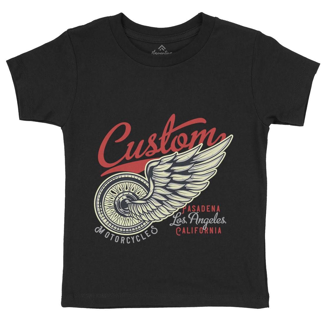 Custom Kids Crew Neck T-Shirt Motorcycles B142
