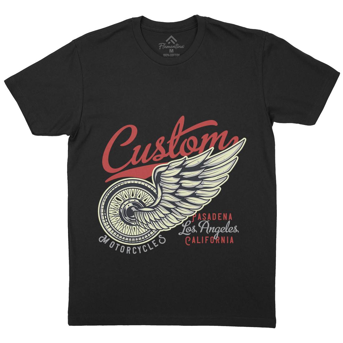 Custom Mens Crew Neck T-Shirt Motorcycles B142