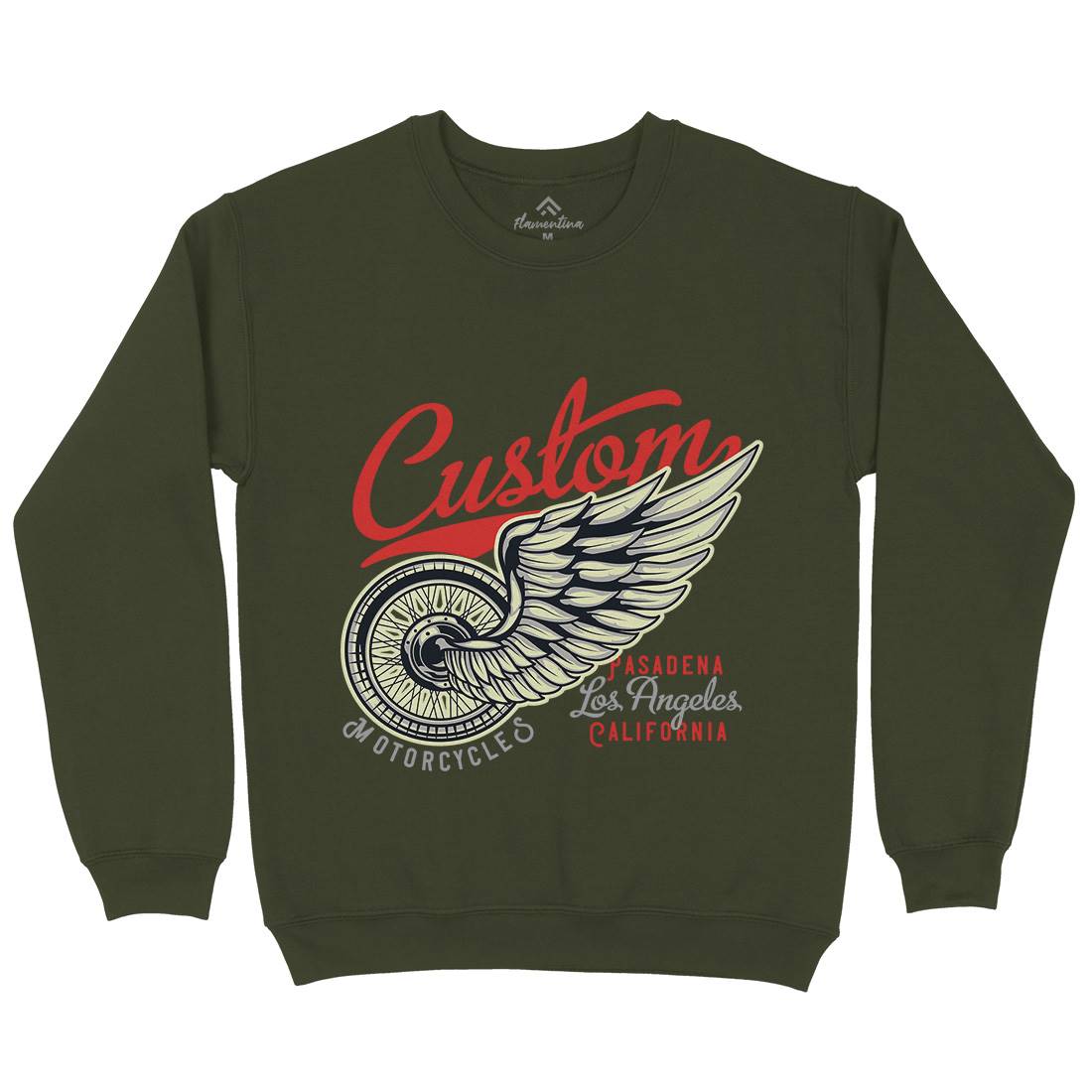 Custom Mens Crew Neck Sweatshirt Motorcycles B142