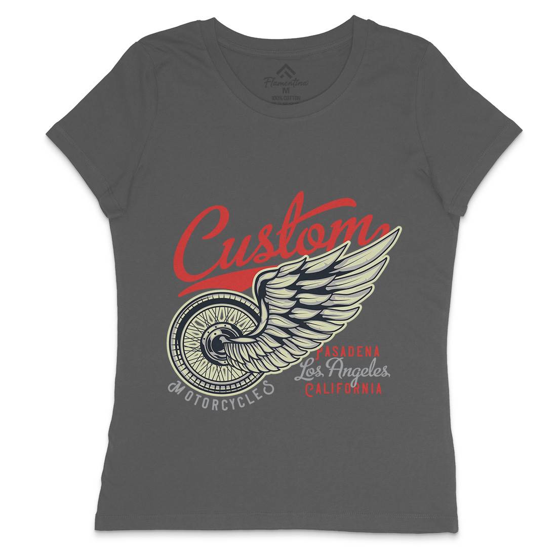 Custom Womens Crew Neck T-Shirt Motorcycles B142