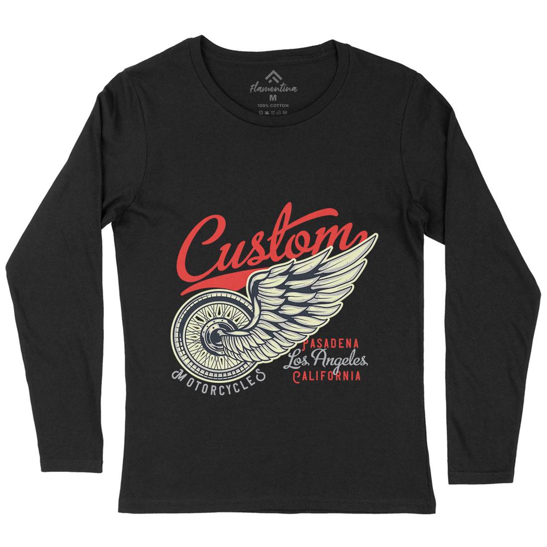 Custom Womens Long Sleeve T-Shirt Motorcycles B142