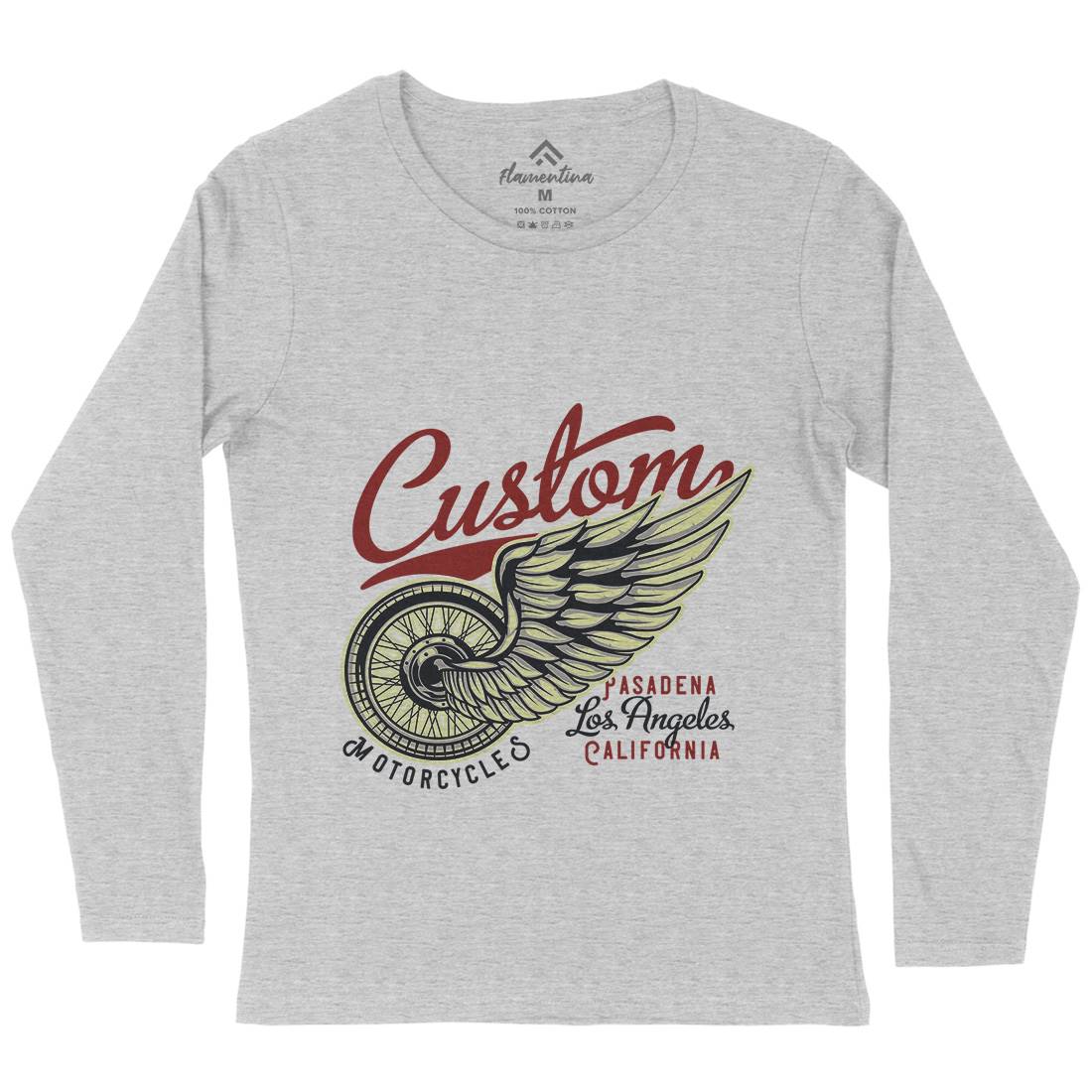 Custom Womens Long Sleeve T-Shirt Motorcycles B142