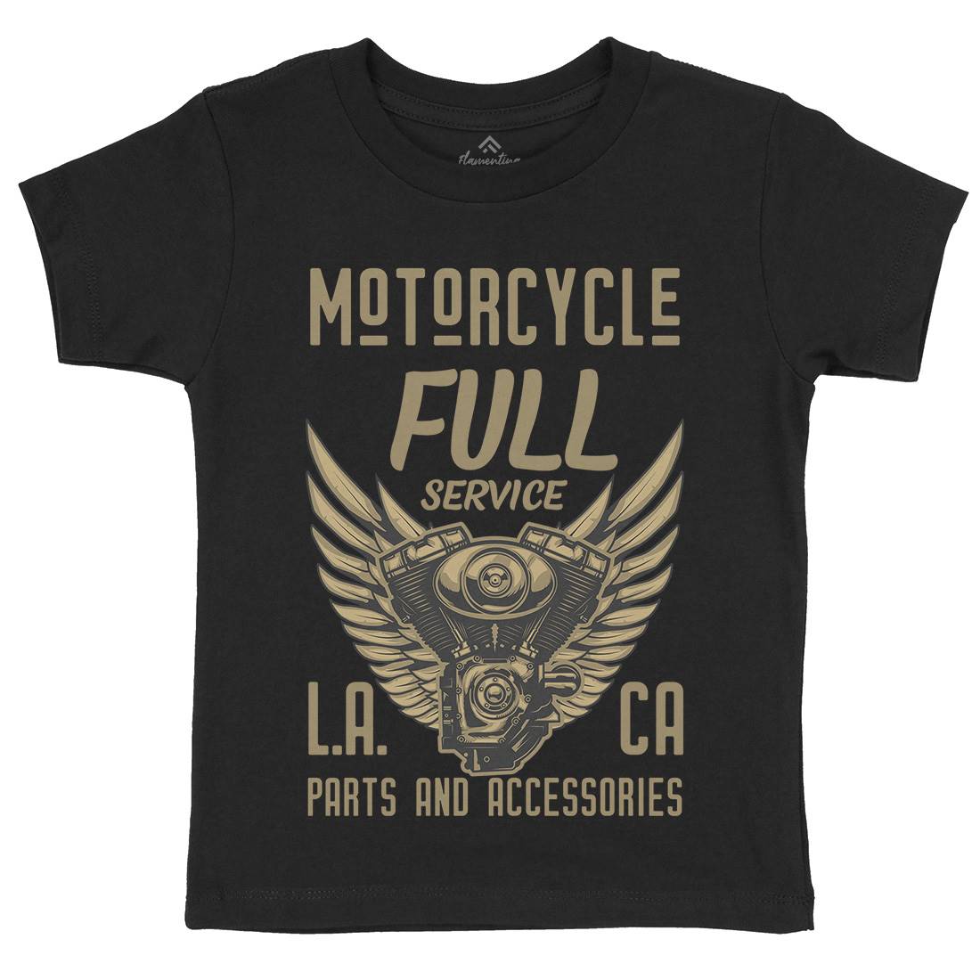 Engine Kids Organic Crew Neck T-Shirt Motorcycles B146