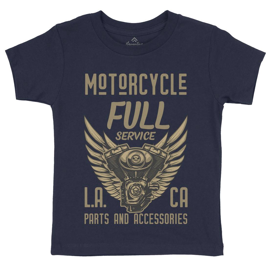 Engine Kids Crew Neck T-Shirt Motorcycles B146