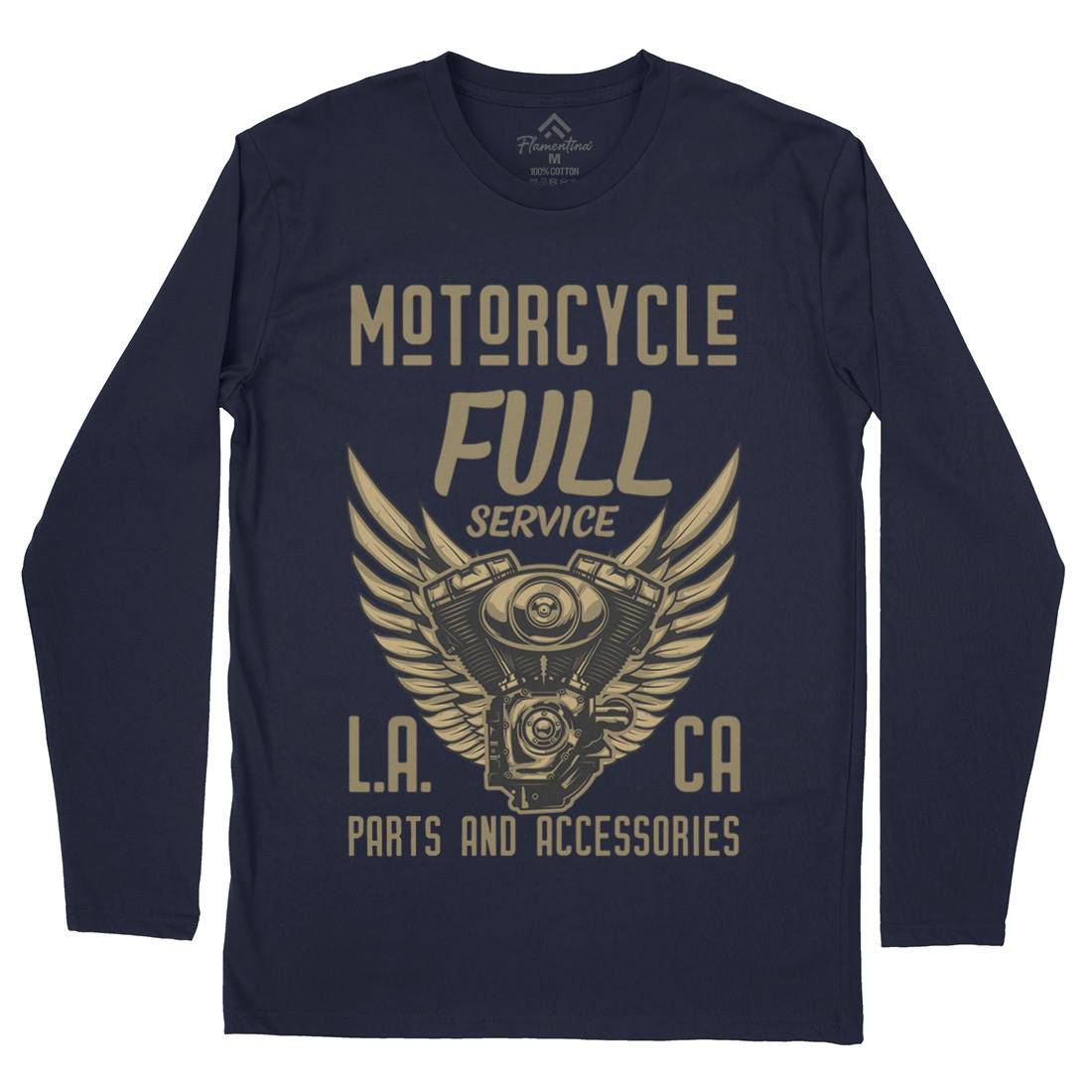 Engine Mens Long Sleeve T-Shirt Motorcycles B146