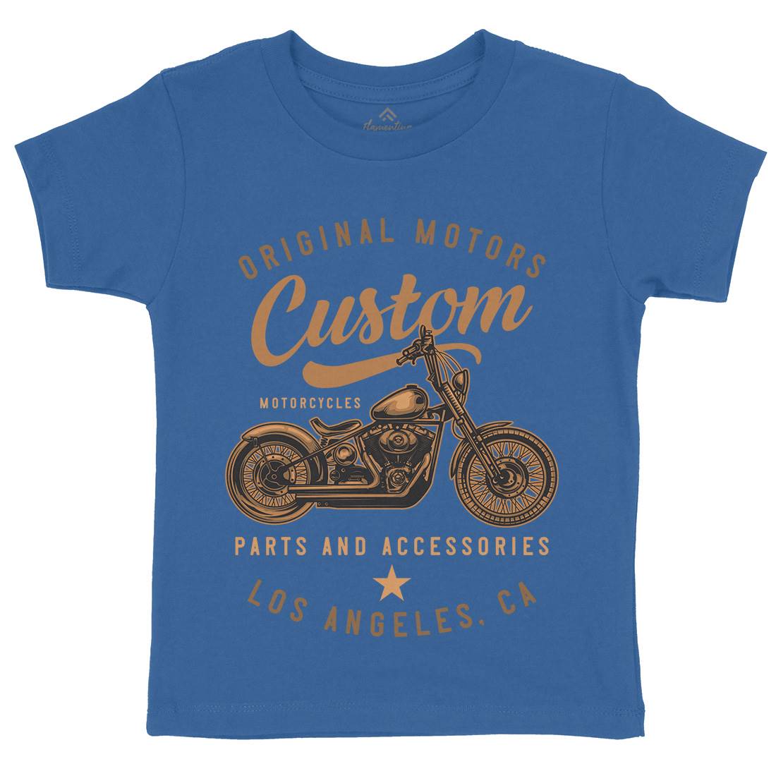 Los Angeles Kids Crew Neck T-Shirt Motorcycles B147