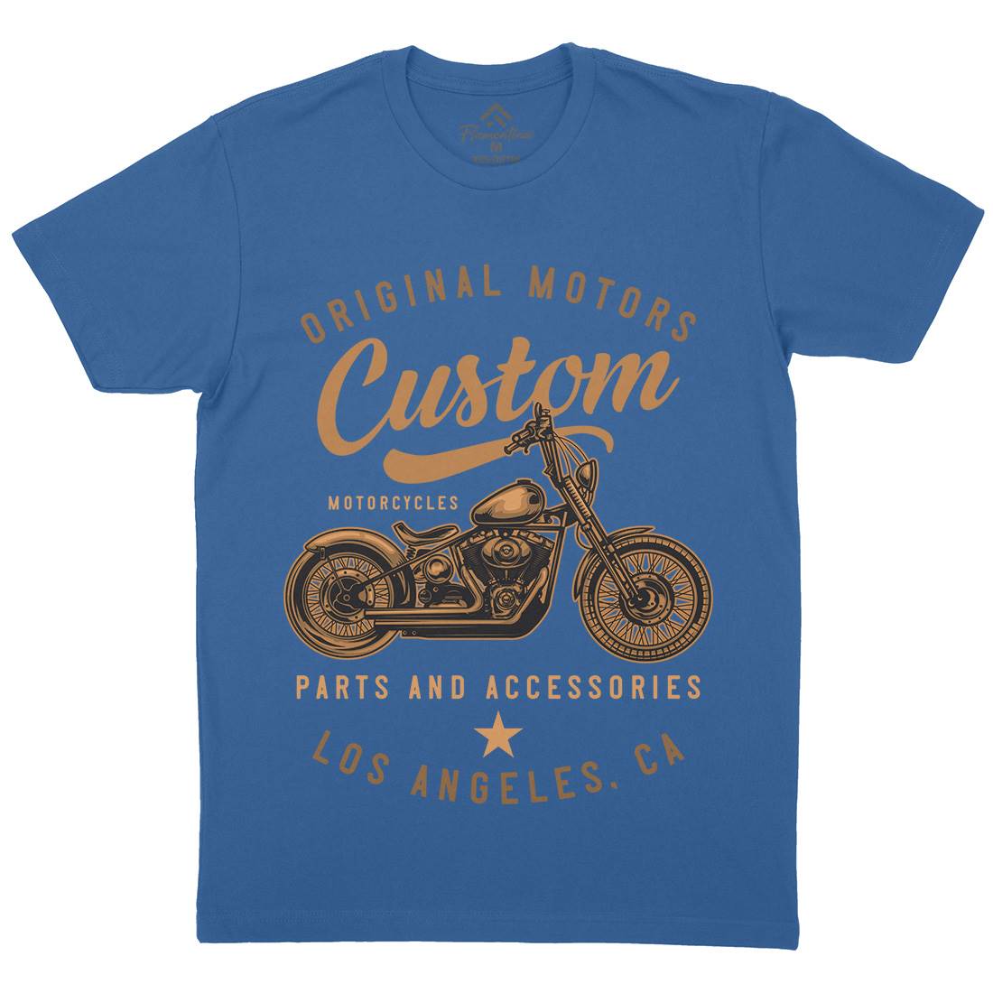 Los Angeles Mens Crew Neck T-Shirt Motorcycles B147