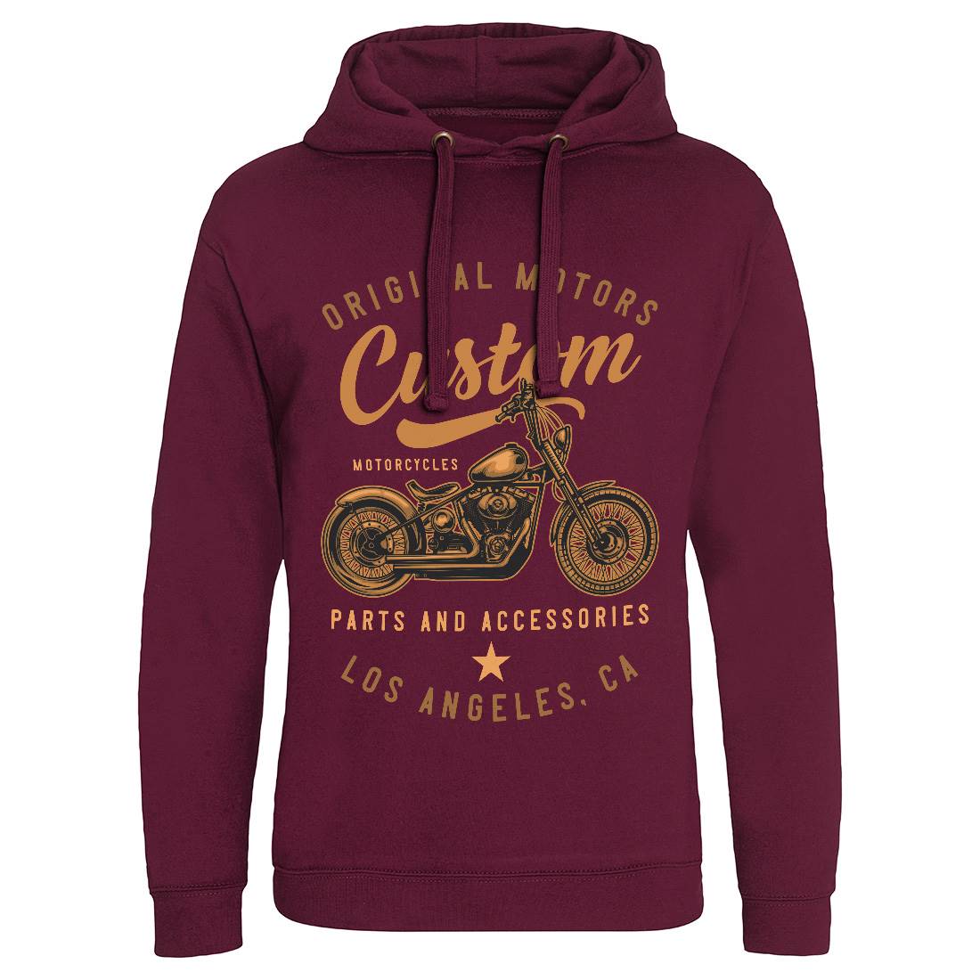 Los Angeles Mens Hoodie Without Pocket Motorcycles B147