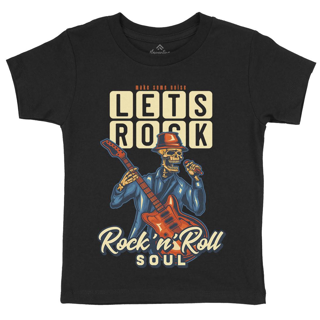 Rock Kids Organic Crew Neck T-Shirt Music B150