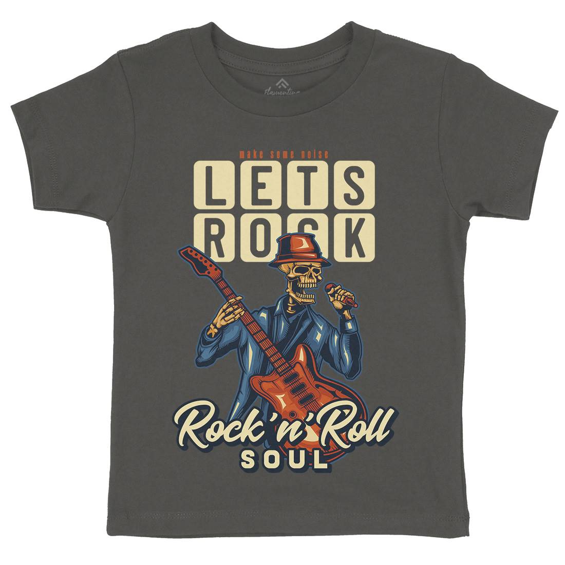 Rock Kids Crew Neck T-Shirt Music B150