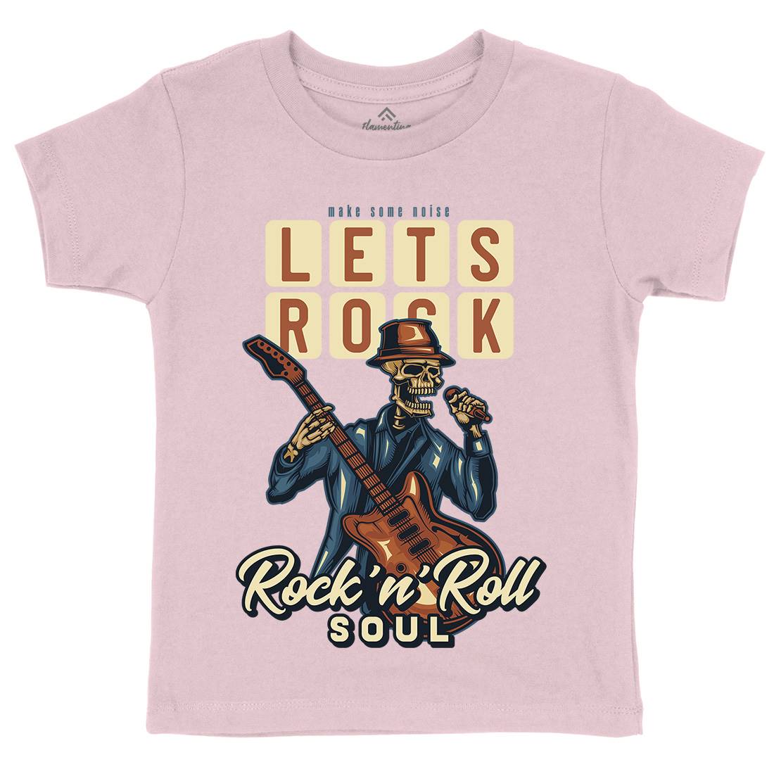 Rock Kids Organic Crew Neck T-Shirt Music B150