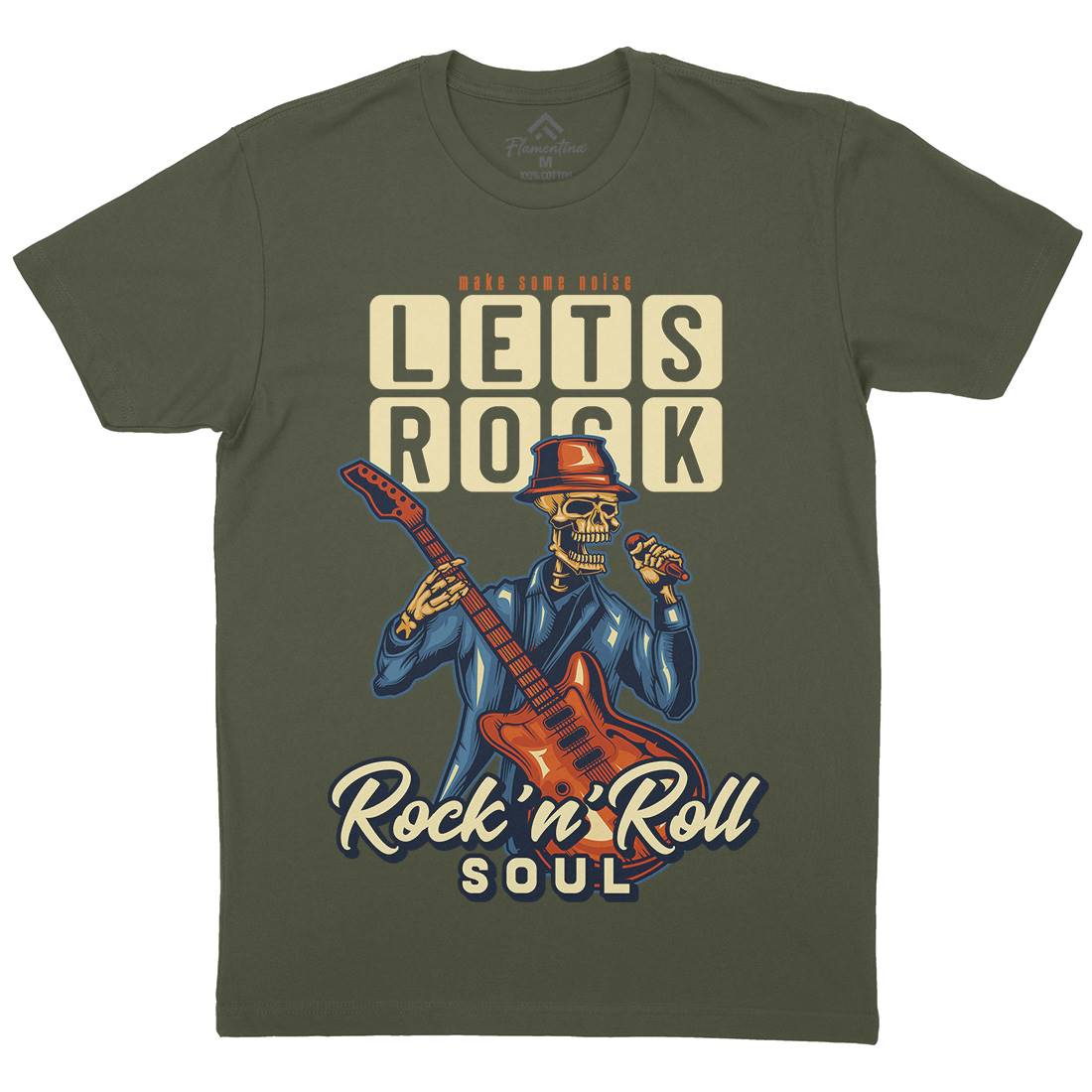 Rock Mens Crew Neck T-Shirt Music B150
