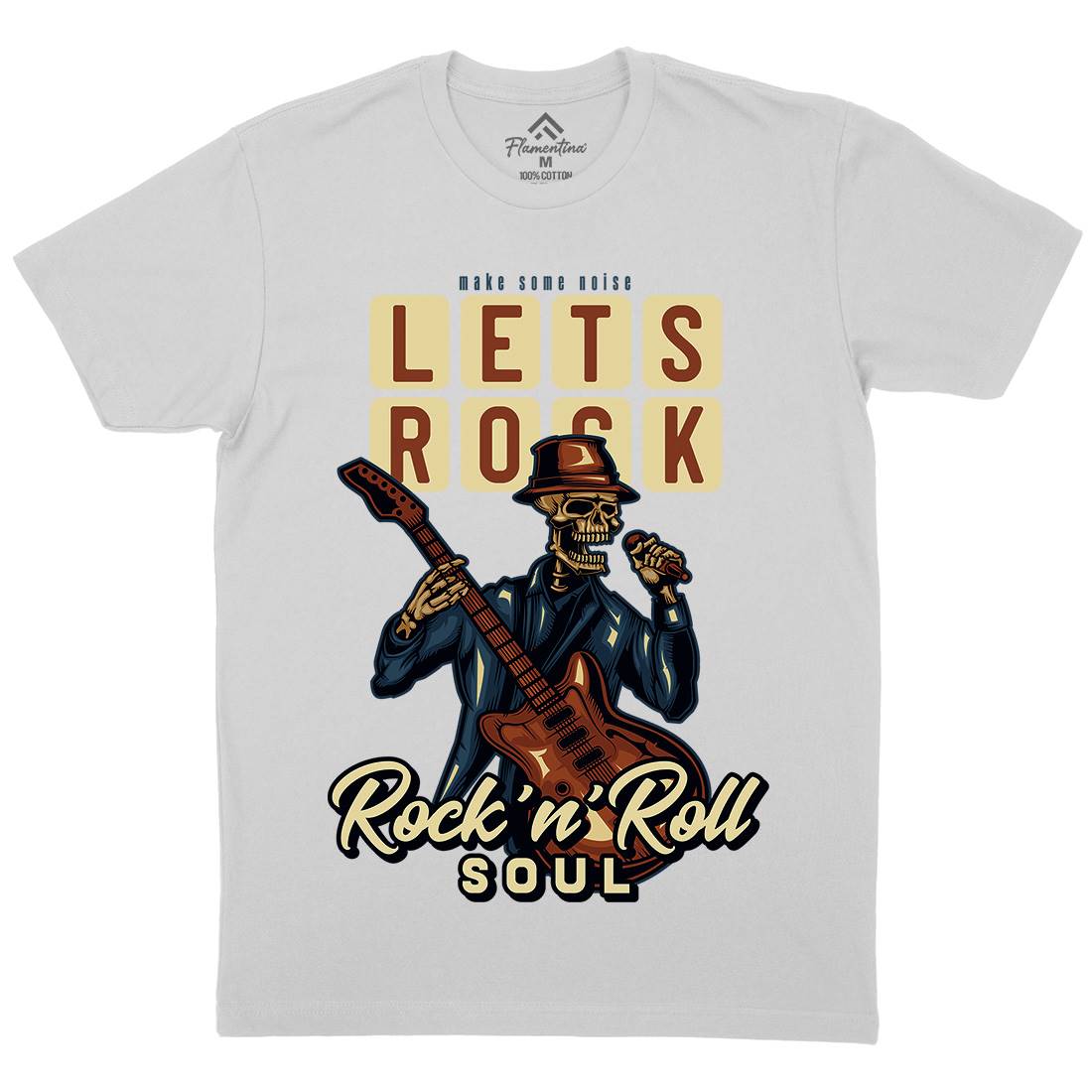 Rock Mens Crew Neck T-Shirt Music B150