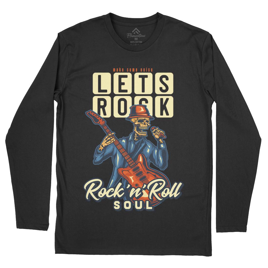 Rock Mens Long Sleeve T-Shirt Music B150