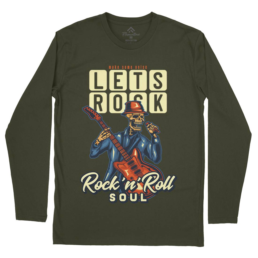 Rock Mens Long Sleeve T-Shirt Music B150