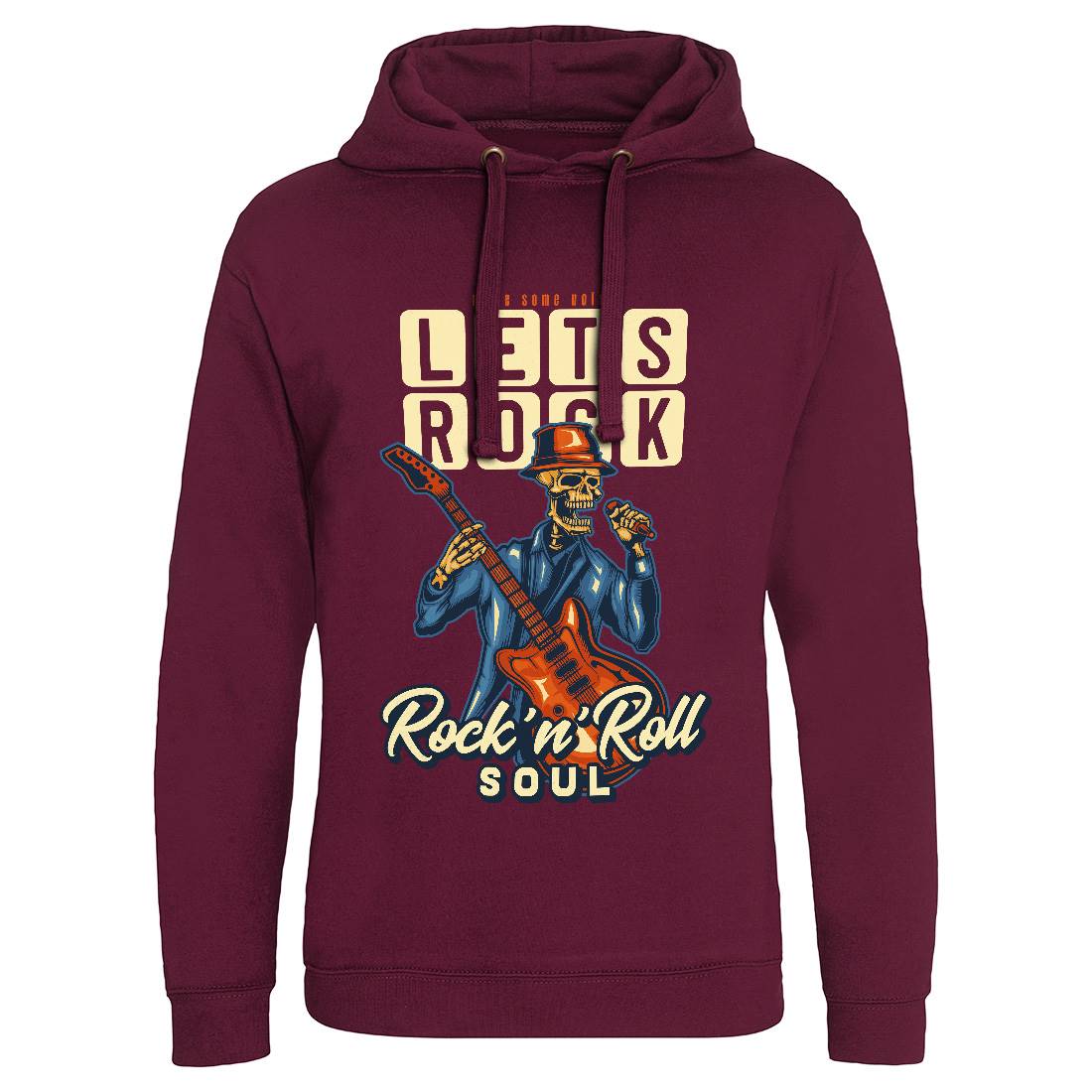 Rock Mens Hoodie Without Pocket Music B150