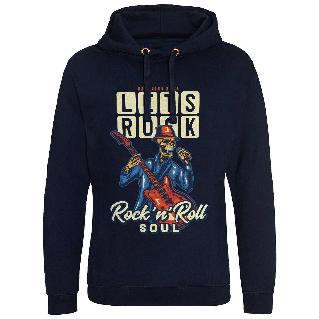 Rock Mens Hoodie Without Pocket Music B150