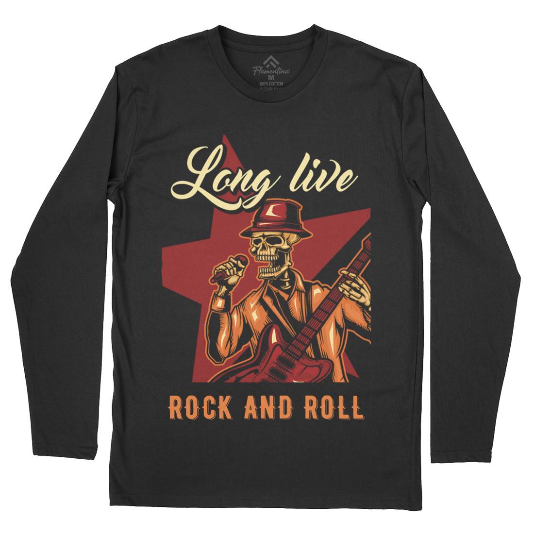 Rock Mens Long Sleeve T-Shirt Music B151