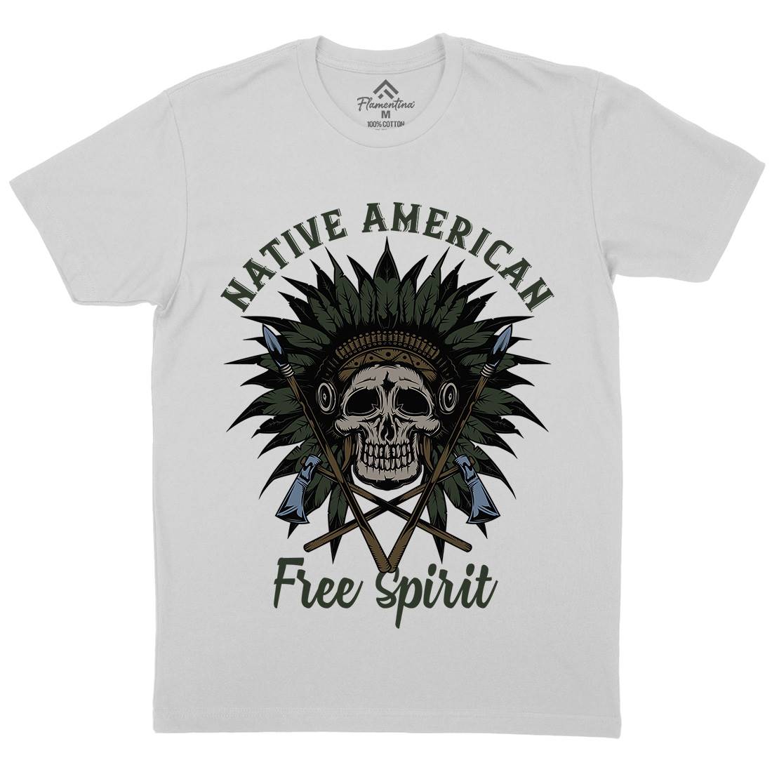 Native American Mens Crew Neck T-Shirt American B152