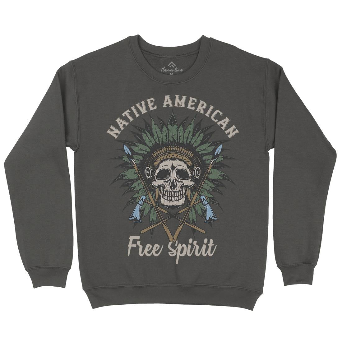 Native American Kids Crew Neck Sweatshirt American B152