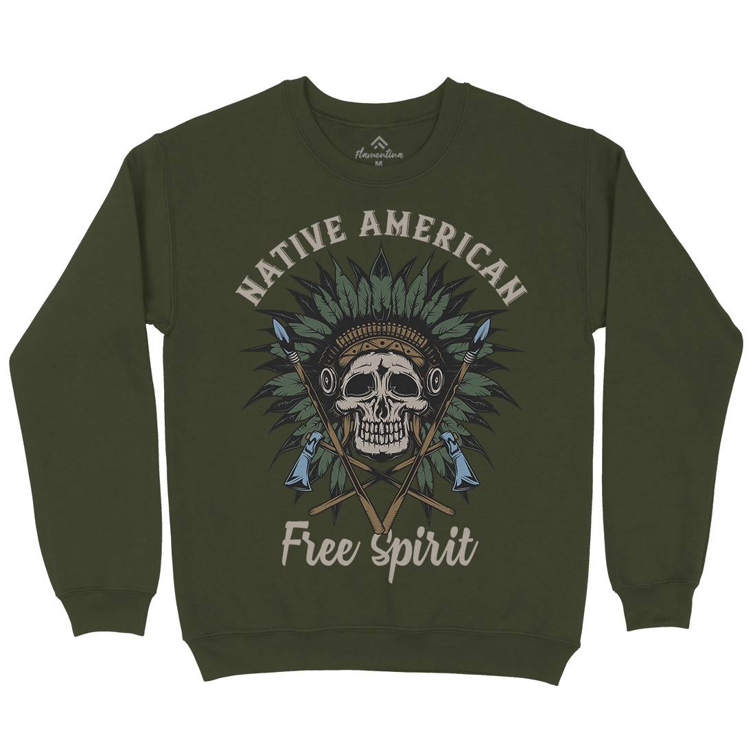 Native American Mens Crew Neck Sweatshirt American B152