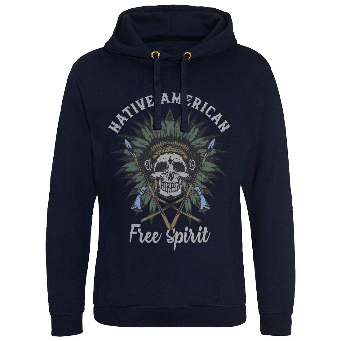 Native American Mens Hoodie Without Pocket American B152