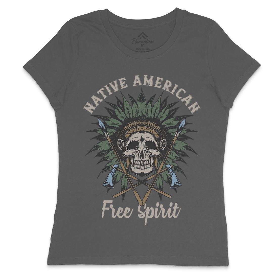 Native American Womens Crew Neck T-Shirt American B152