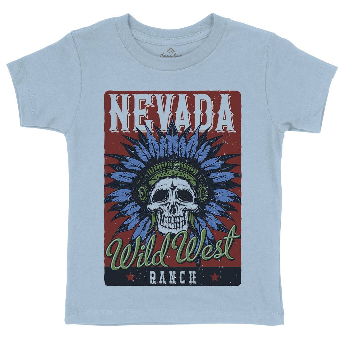 Native American Kids Crew Neck T-Shirt American B154