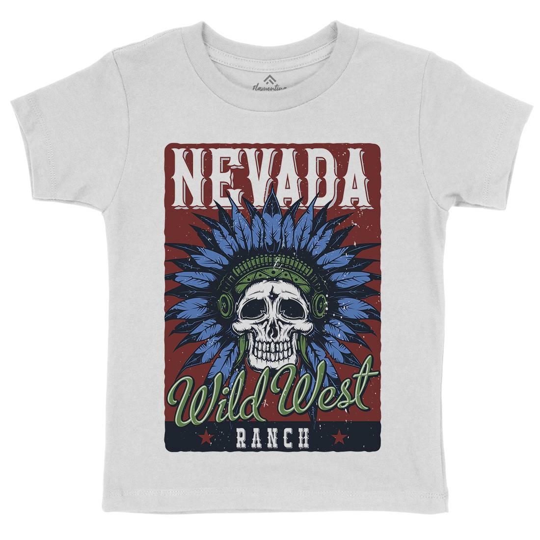 Native American Kids Crew Neck T-Shirt American B154