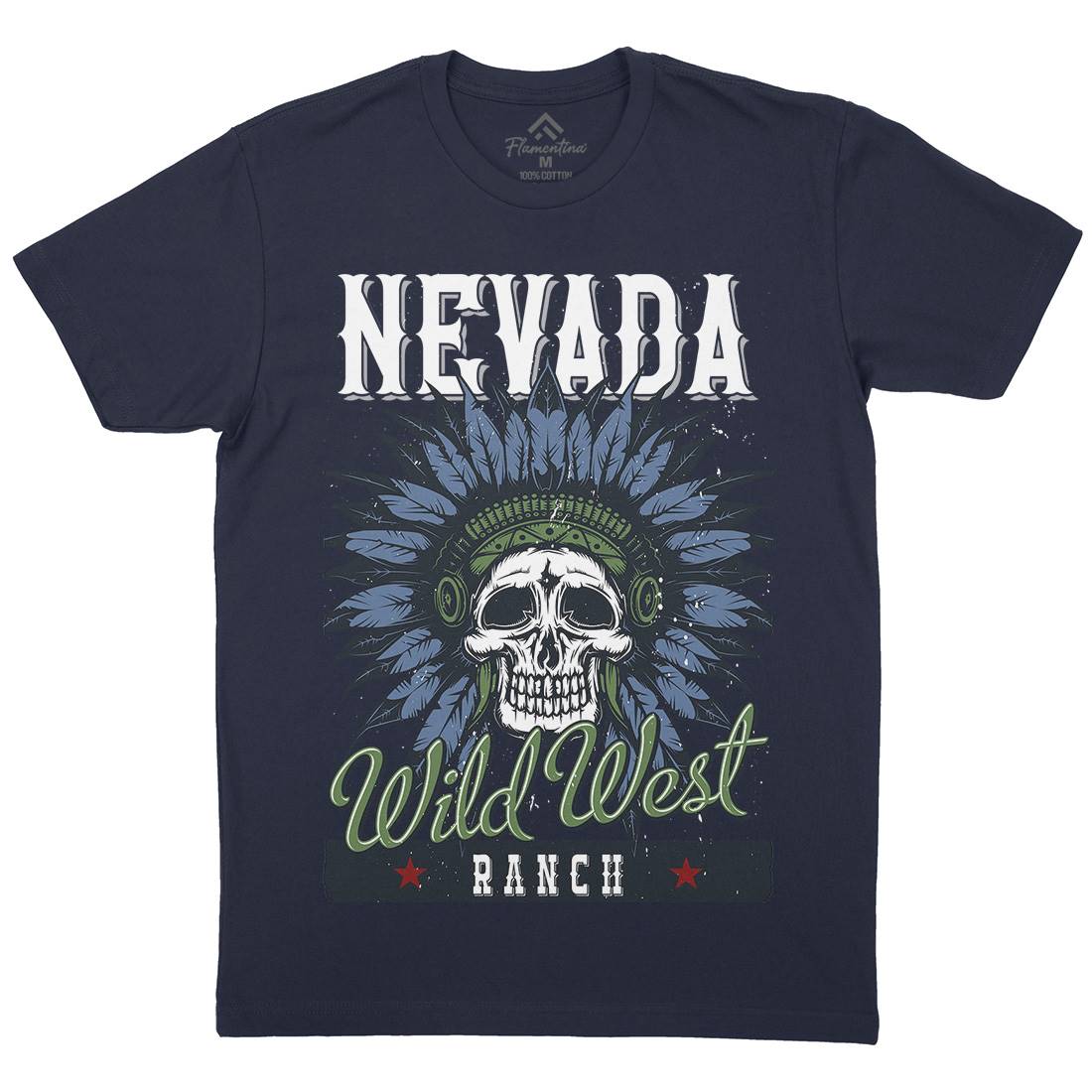 Native American Mens Crew Neck T-Shirt American B154