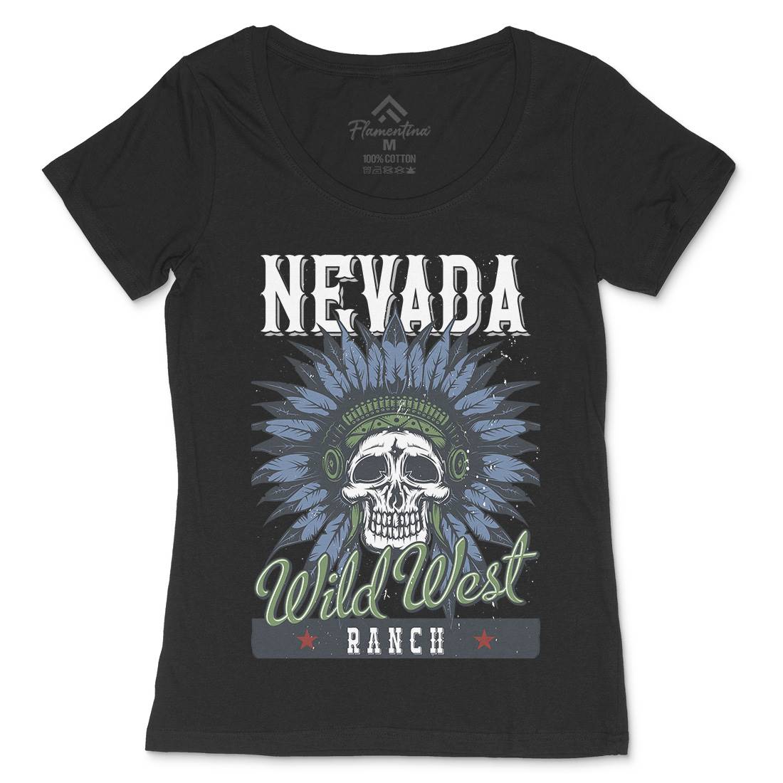 Native American Womens Scoop Neck T-Shirt American B154