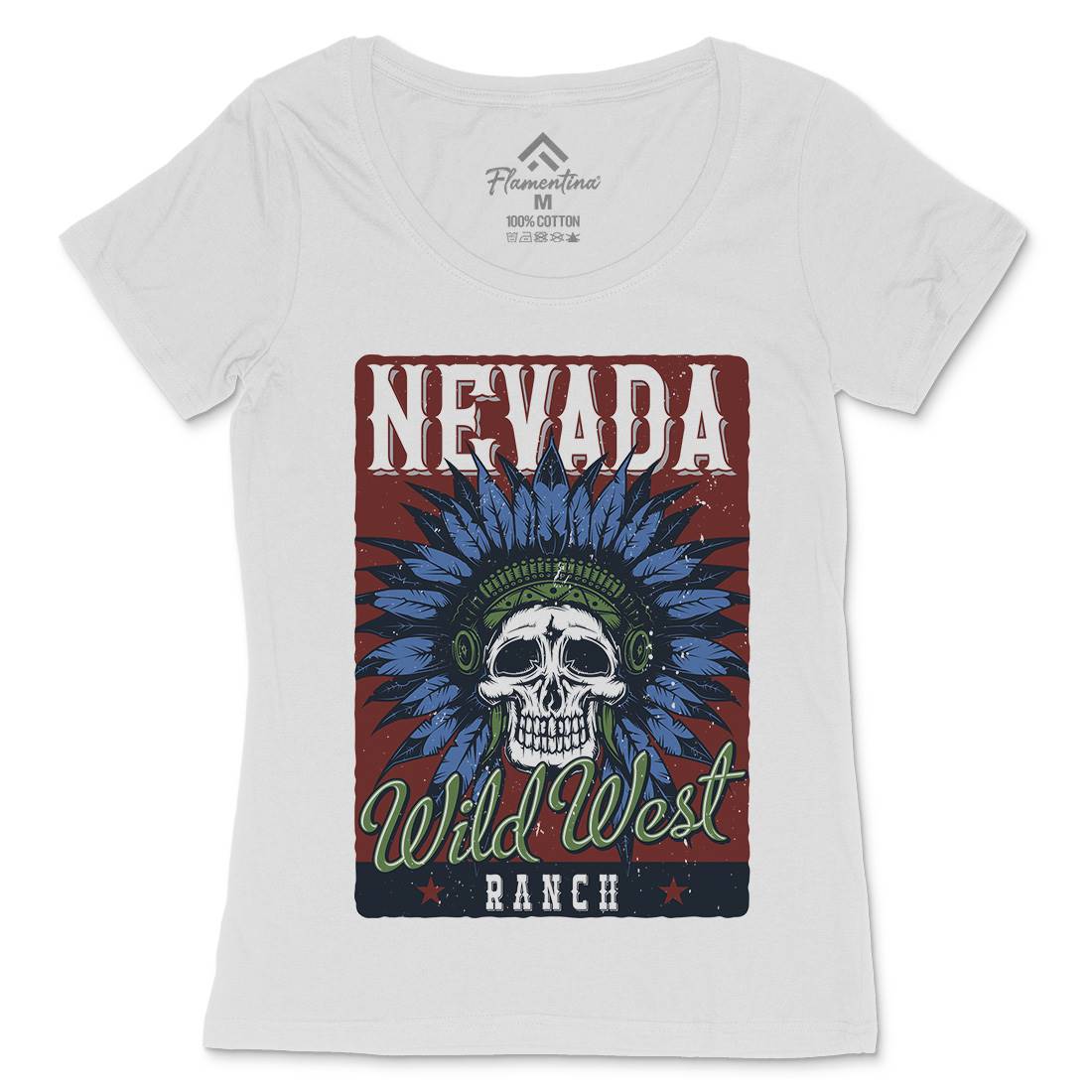 Native American Womens Scoop Neck T-Shirt American B154