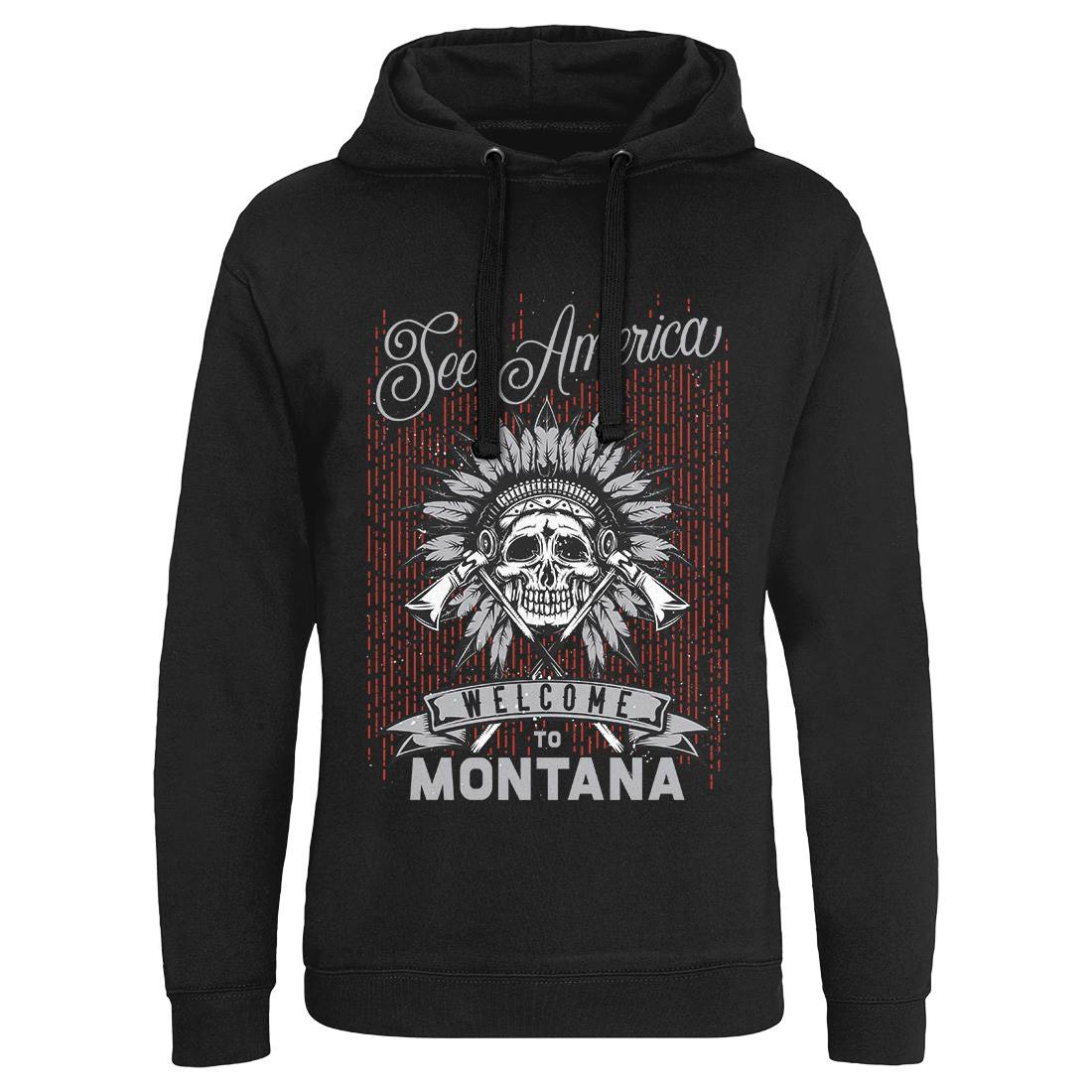 Native American Mens Hoodie Without Pocket American B155