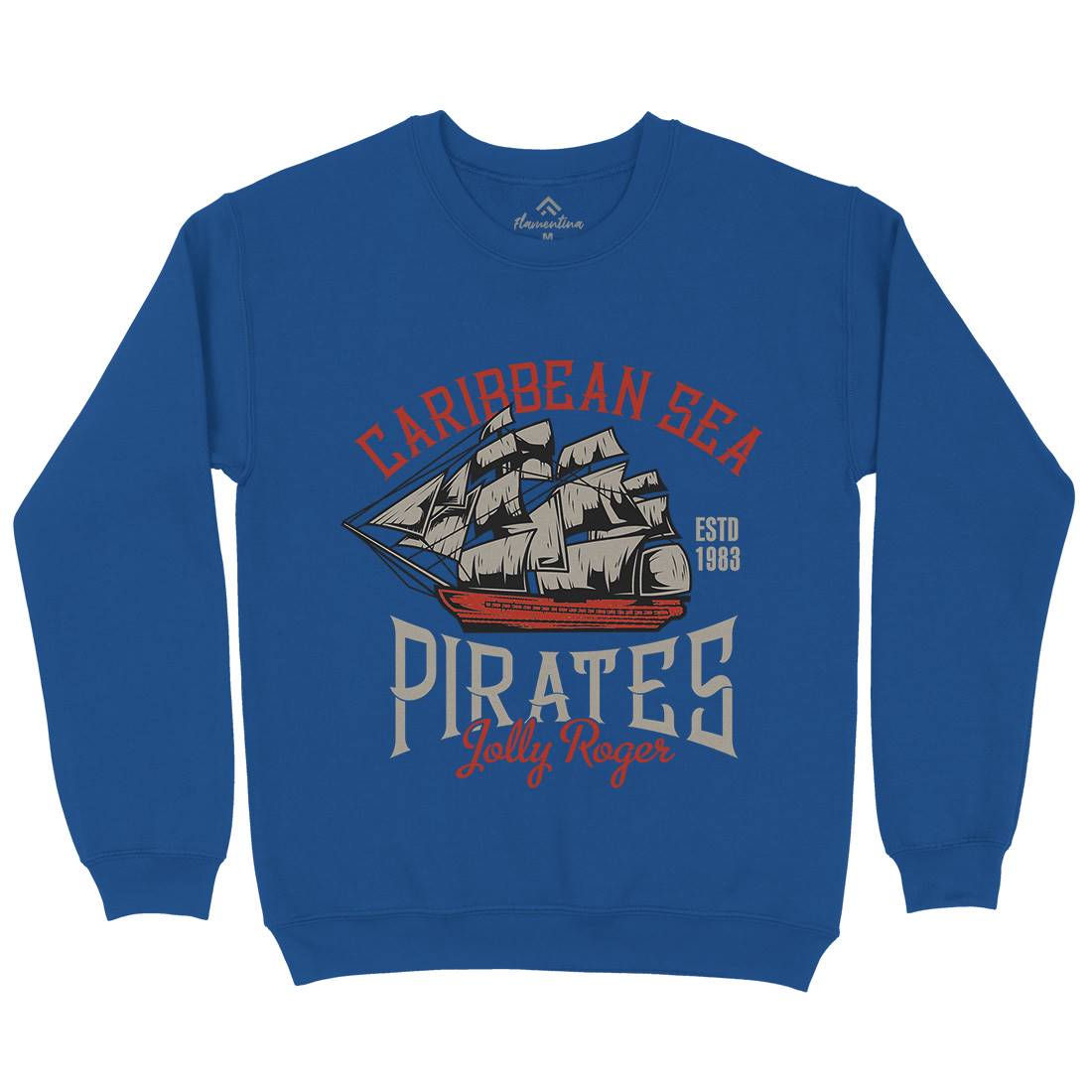 Pirate Kids Crew Neck Sweatshirt Navy B157