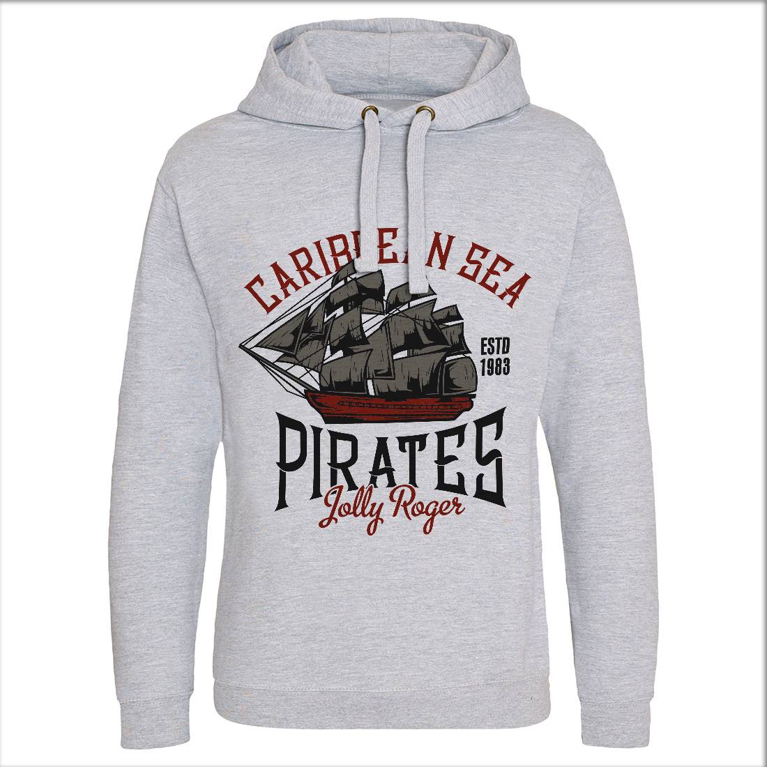Pirate Mens Hoodie Without Pocket Navy B157