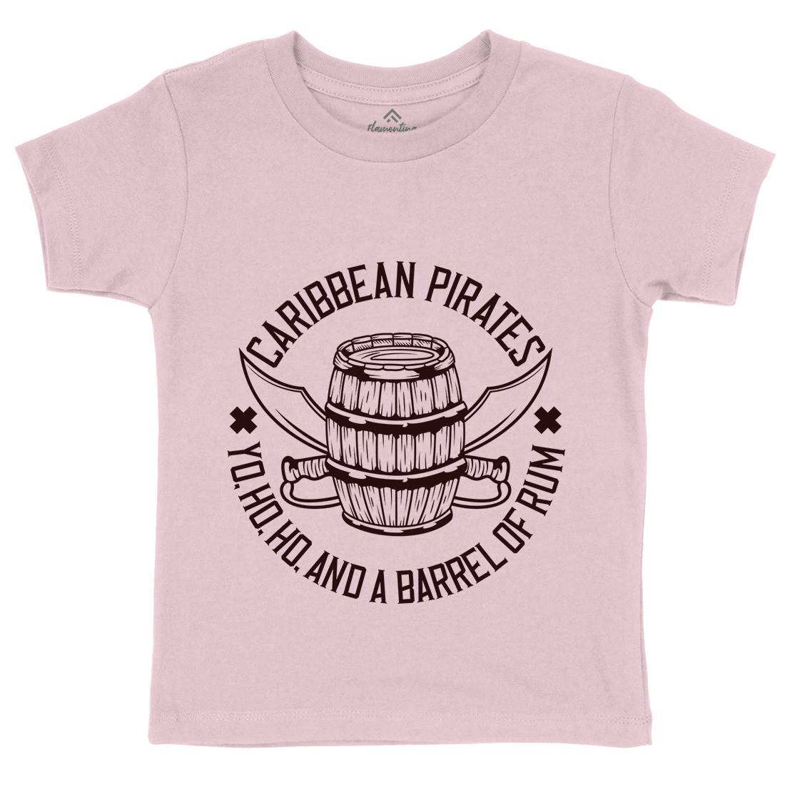Pirate Kids Organic Crew Neck T-Shirt Navy B158