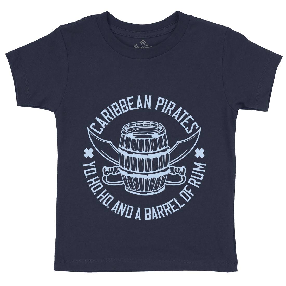 Pirate Kids Crew Neck T-Shirt Navy B158