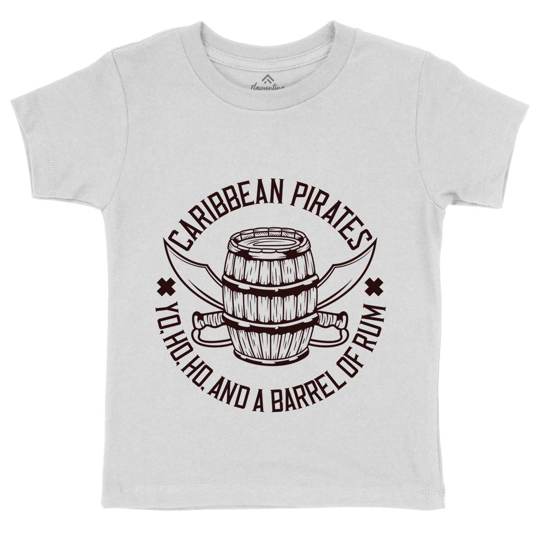 Pirate Kids Crew Neck T-Shirt Navy B158