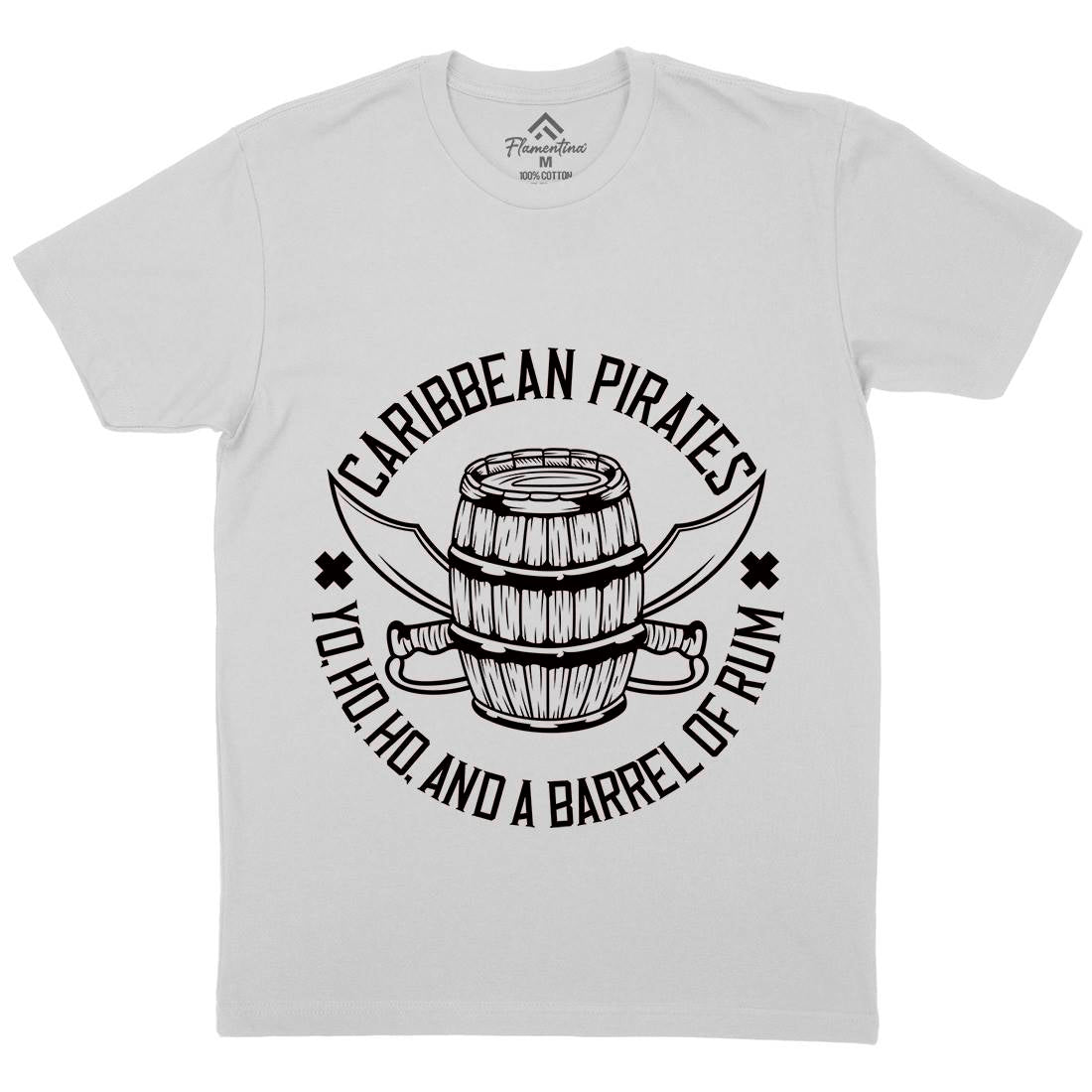 Pirate Mens Crew Neck T-Shirt Navy B158