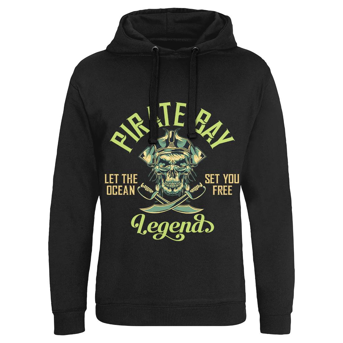 Pirate Mens Hoodie Without Pocket Navy B161
