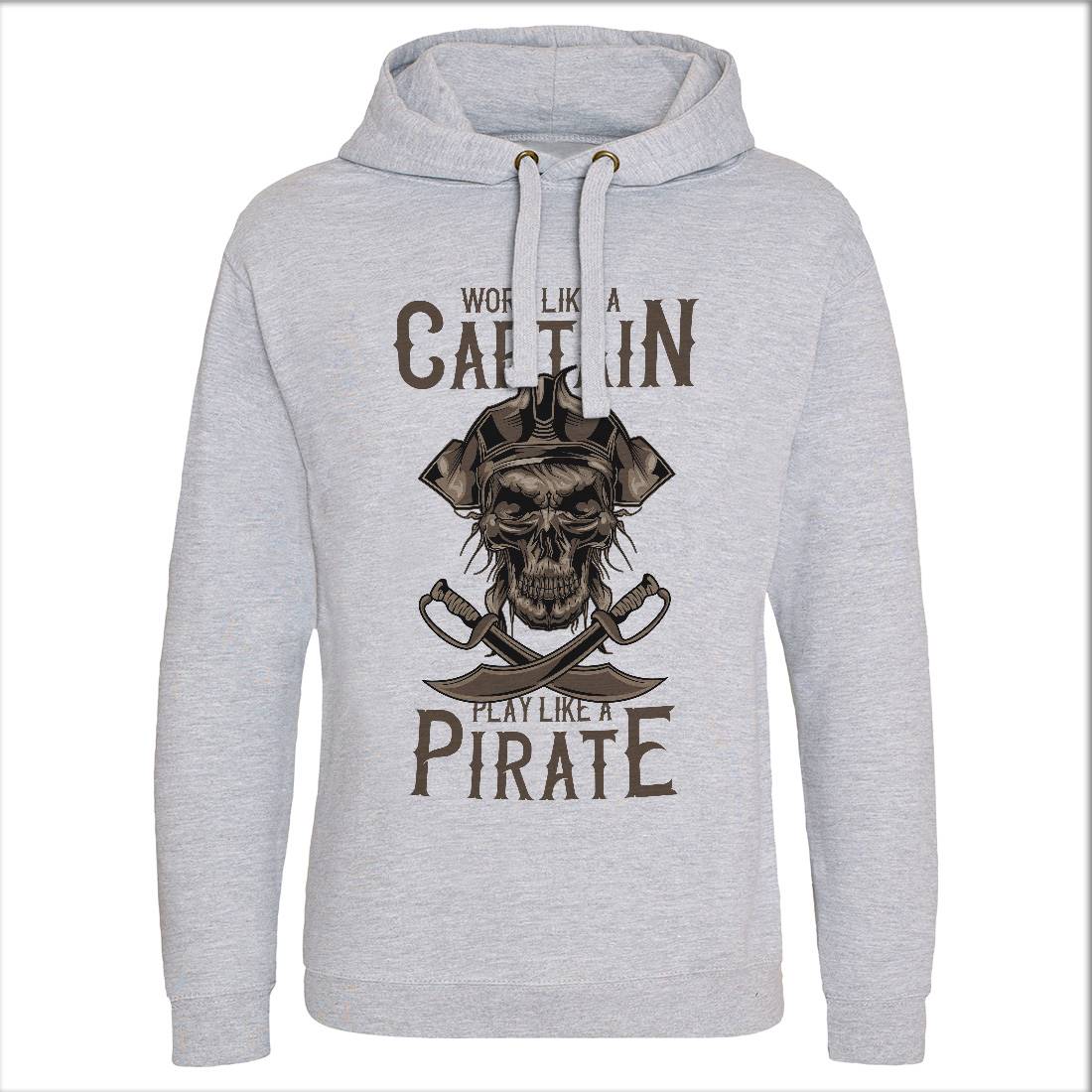 Pirate Mens Hoodie Without Pocket Navy B162