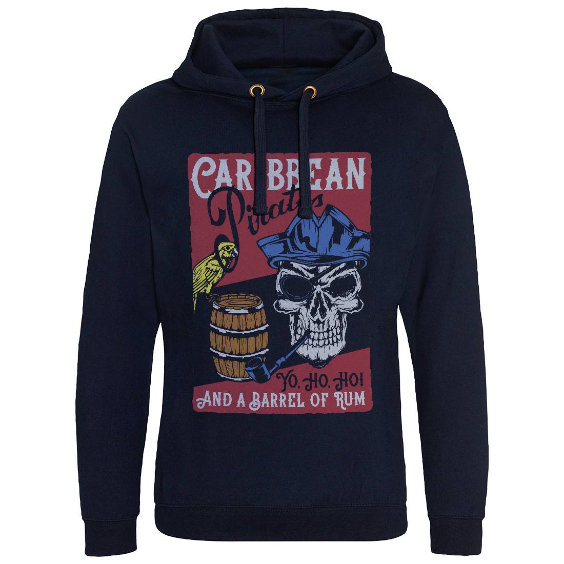 Pirate Mens Hoodie Without Pocket Navy B163