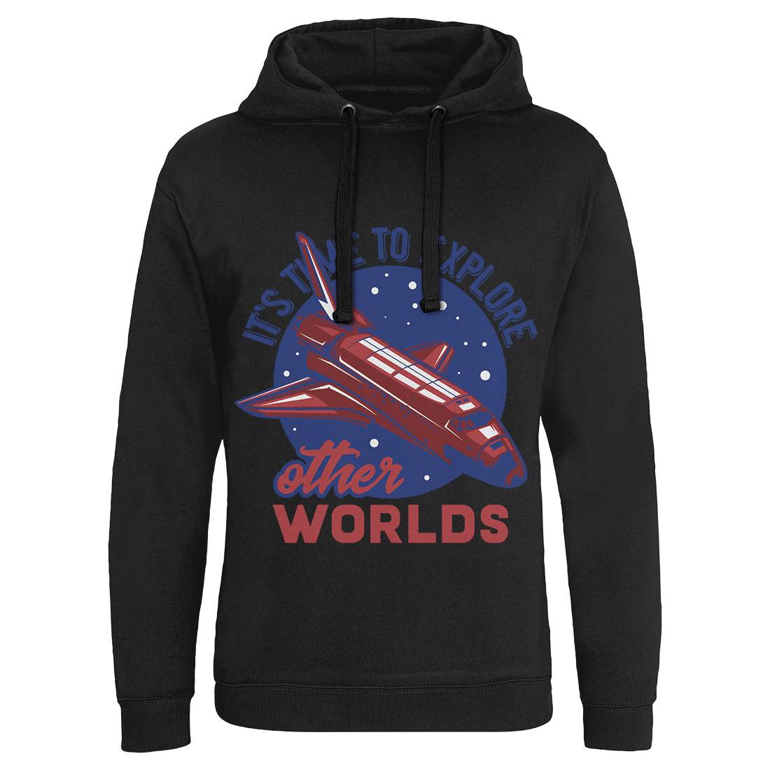 Shuttle Mens Hoodie Without Pocket Space B167