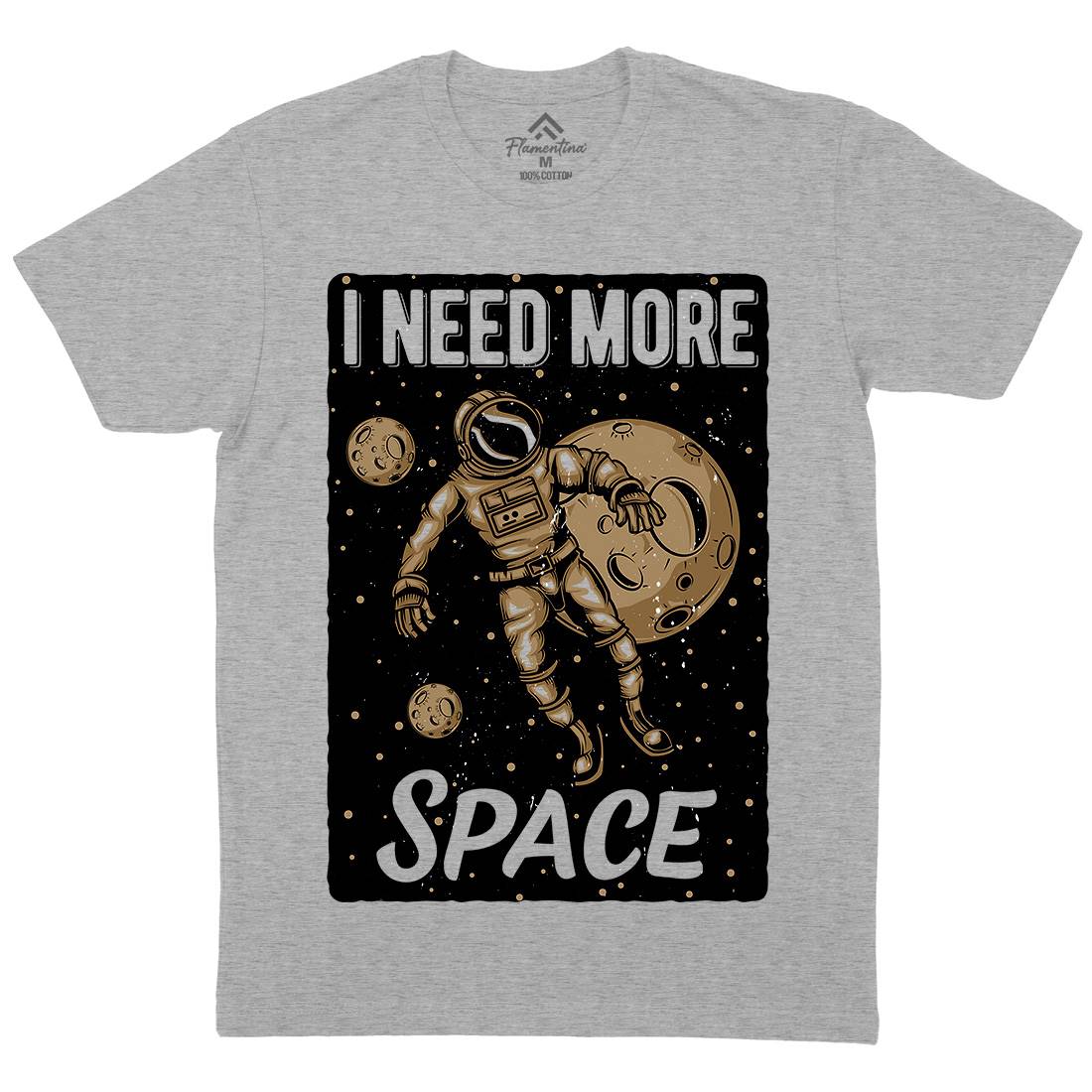 Need More Mens Crew Neck T-Shirt Space B168