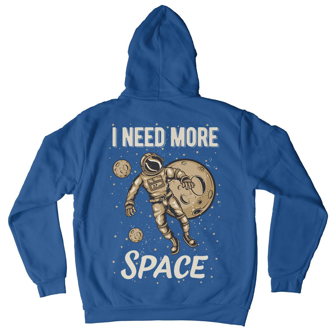 Need More Mens Hoodie With Pocket Space B168