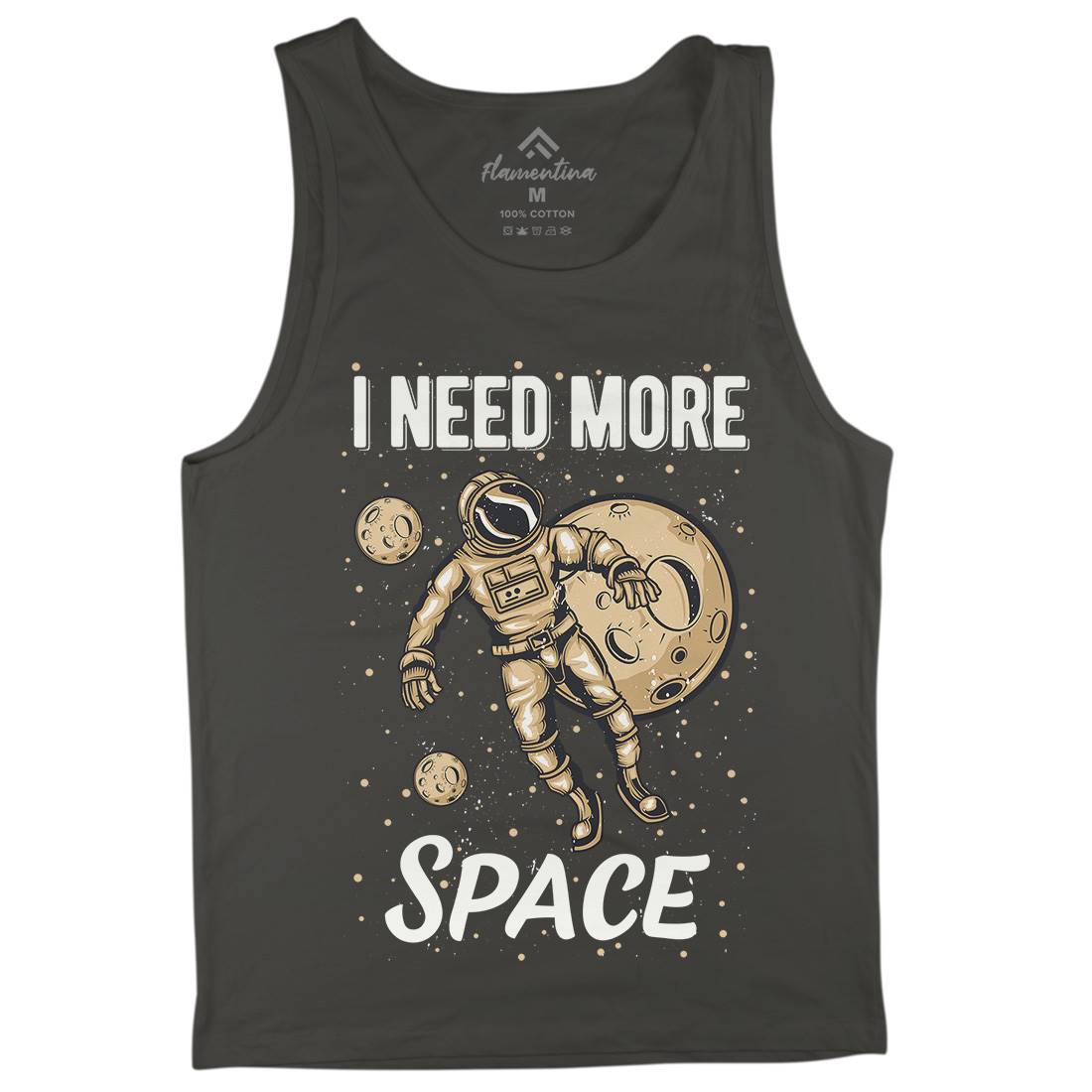 Need More Mens Tank Top Vest Space B168