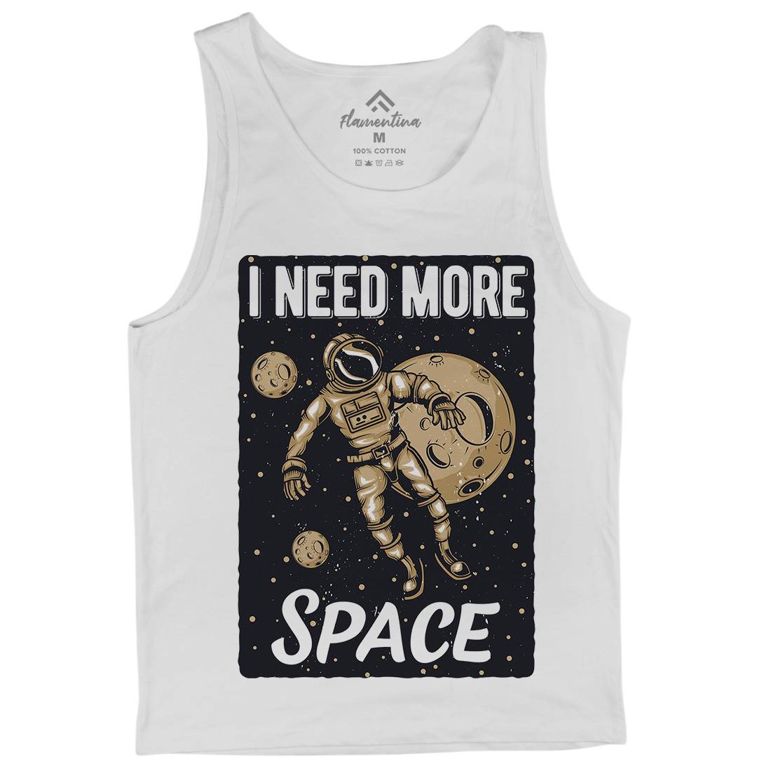 Need More Mens Tank Top Vest Space B168